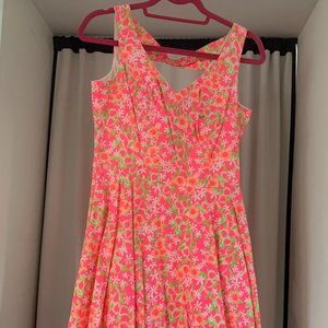 Lilly Pultizer Freja Dress in Fiesta Pink (Size 4)